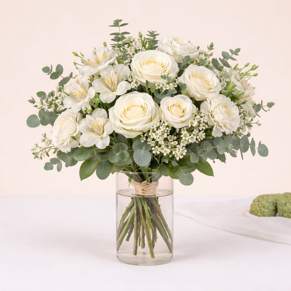 Bouquet Blanc Élégant