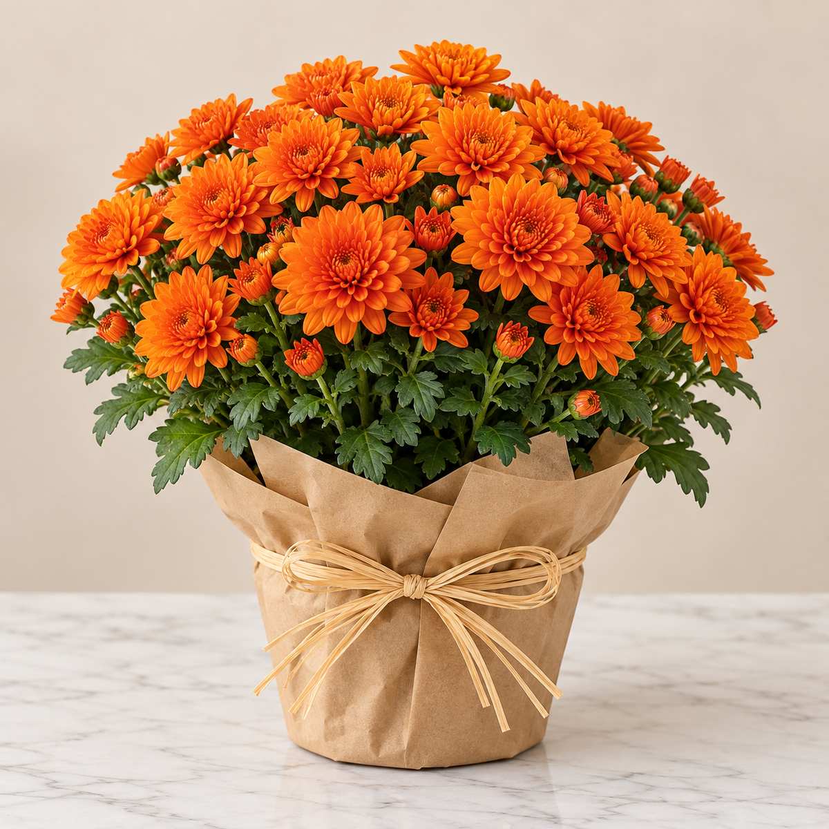 Chrysanthèmes pour la Toussaint – livraison au cimetière